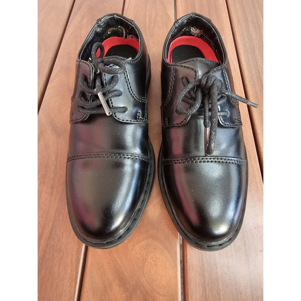 Bruno Marc Boys Black Dress Shoes Size 9 Kids Formal Classic Lace-up Oxford Shoe